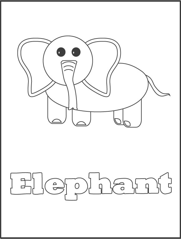 color the elephant