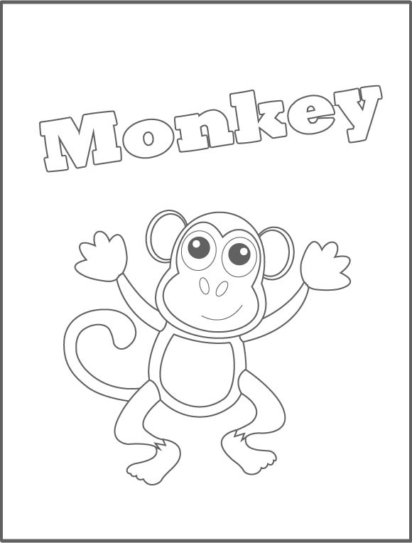 color the monkey